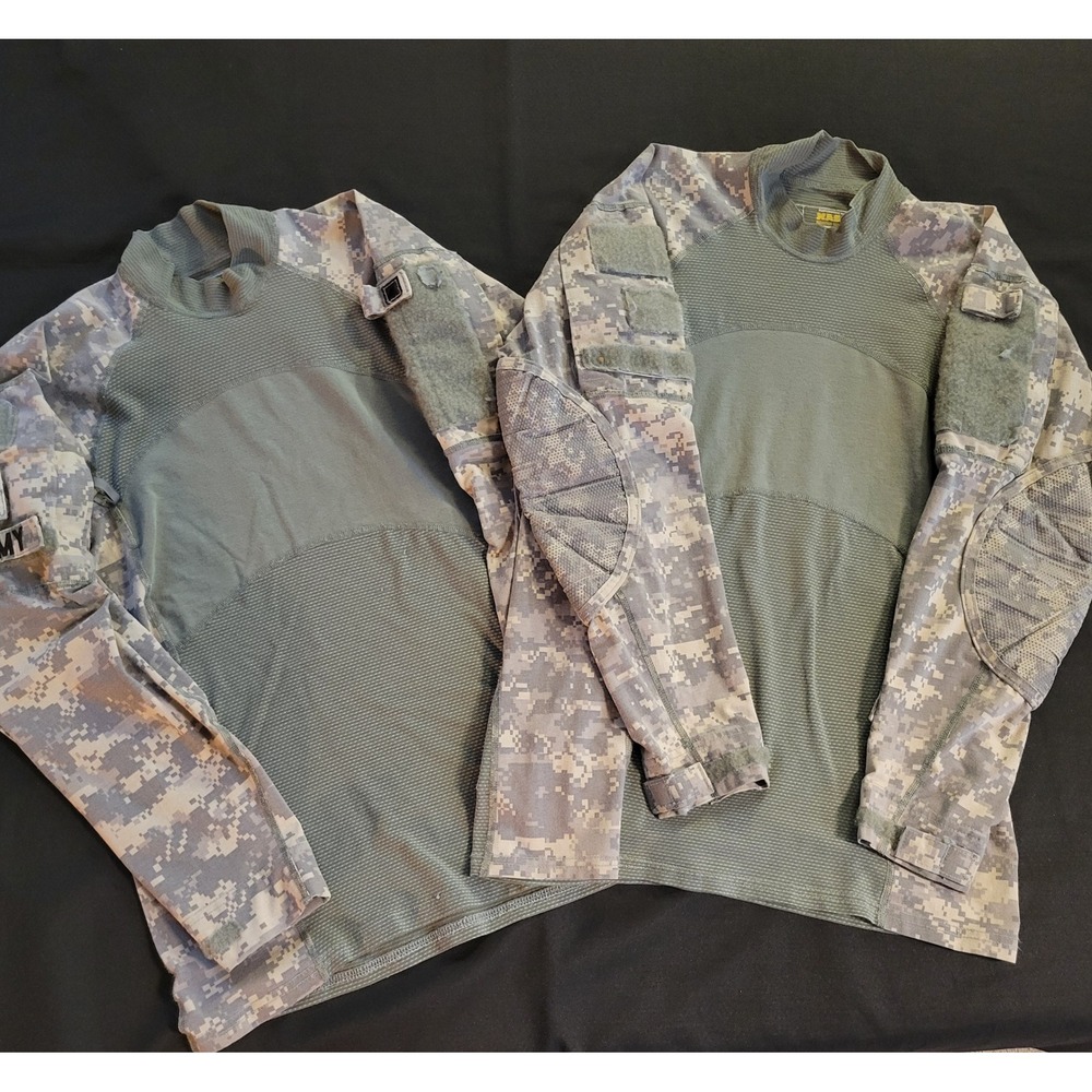 Massif Army Combat Shirt Mens XS Digital ACU Camo Tactical Top 2PC Outdoors